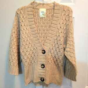 Old Navy Tan Knit Cardigan
